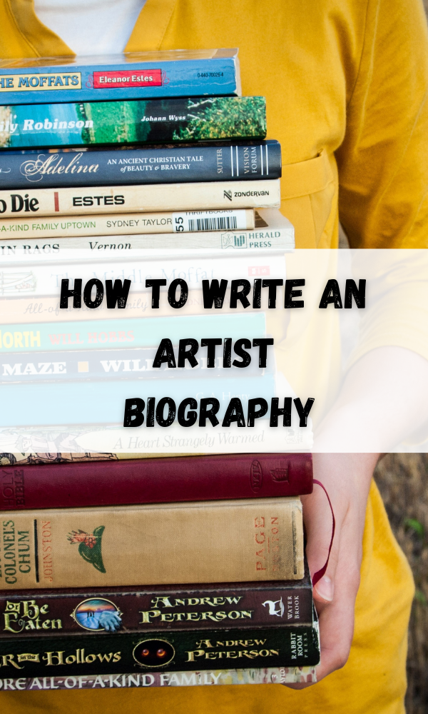 how to write a visual artist biography