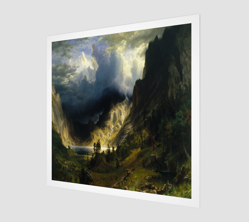 A Storm in the Rocky Mountains, Mt. Rosalie by Albert Bierstadt – ATX ...