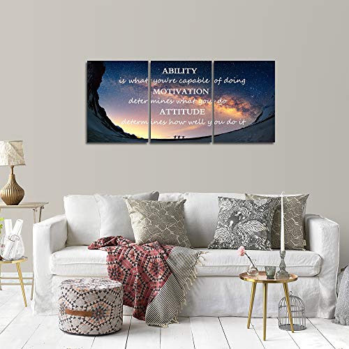 Motivational Quote Panels for Home Wall Decor - Quotes Art for